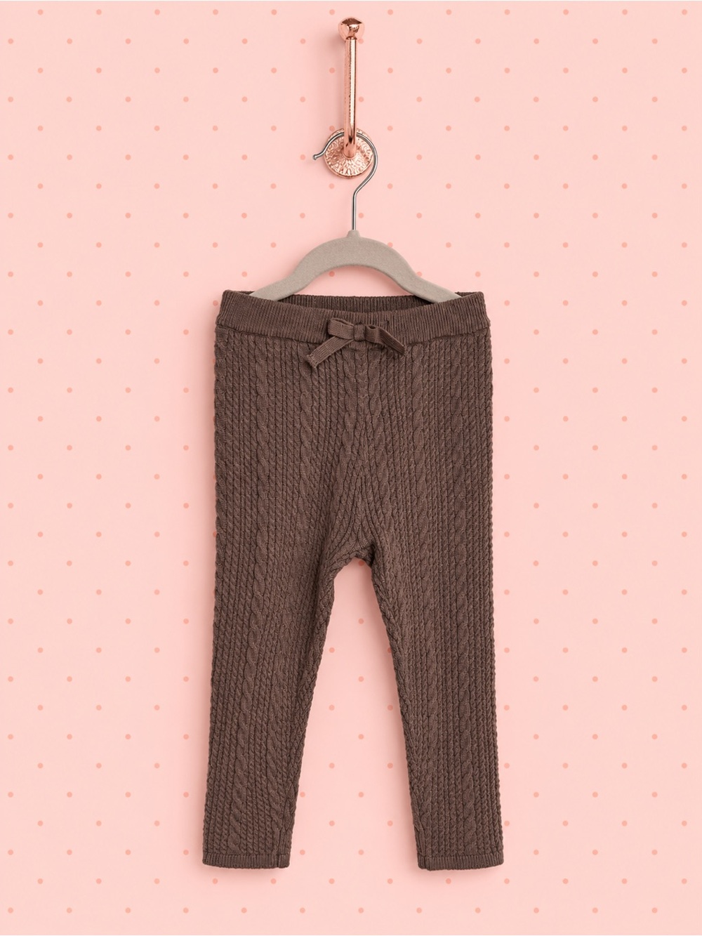 Zara Girls Cable-Knit Leggings